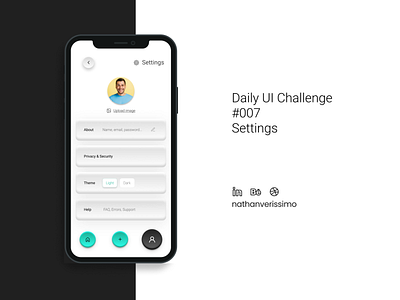 Daily UI - Settings app dailyui figma ui uidesign
