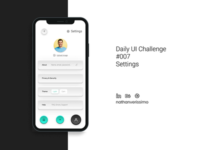 Daily UI - Settings