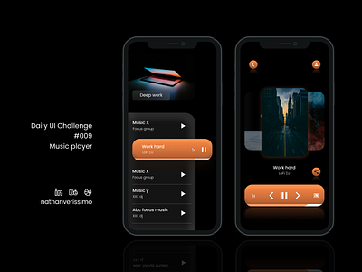 Music Player - daily UI app dailyui figma ui uidesign