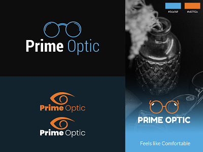 Prime Optic Brand Logo Design for  Eyewear Shop