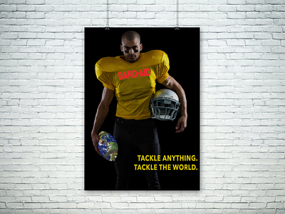 BAND-AID Tackle The World Ad Campaign Design ad ad campaign branding byu football graphic design website design