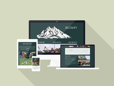 One-Page Website Design (BEUTAHFY)