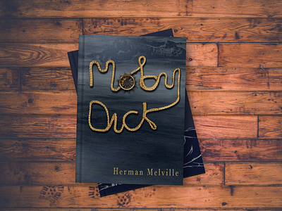 Material Book Design (Moby Dick) book book cover byu cover design design graphic design typography
