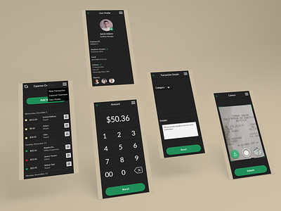 Expensify Mobile App Design app byu design expense tracking app expensify finance financial app graphic design mobile app ux design