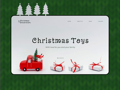 Website for a Christmas toy store app branding design icon illustration logo ui ux vector
