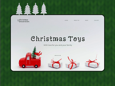 Website for a Christmas toy store