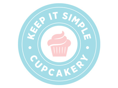 Keep It Simple Cupcakery baking blue circle cupcake cupcakes pink simple teal