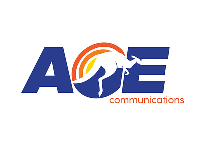 Ace communications design illustration logo