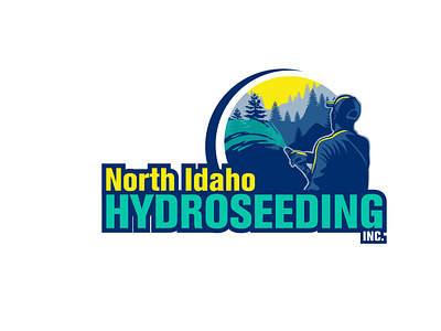 North Idaho Hydro Seeding design illustration logo