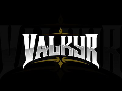 Valkyr branding design illustration logo typography vector