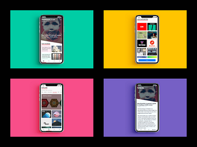 Feed, the news-reading app app concept ios iphonex mobile