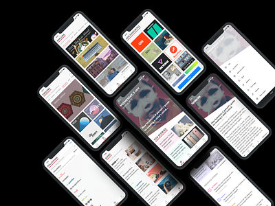 Feed, the news-reading app app concept digital ios iphonex mobile