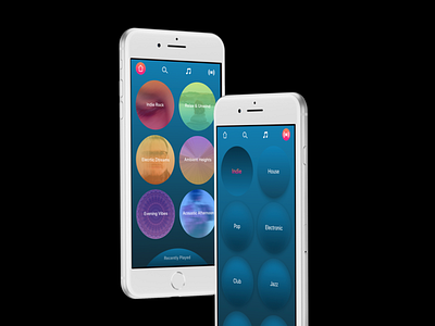 Vinyl Music App concept ios mobile app music player ui