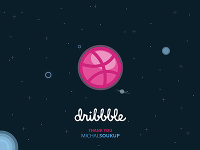 Hola, Dribbbler! debut dribbble first shot floating space thanks