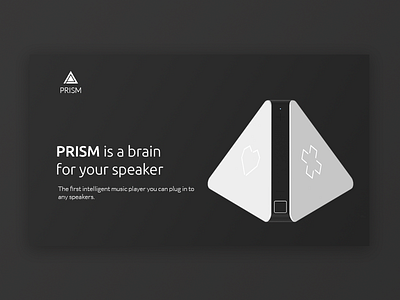 UI Playground #1 - PRISM Hero branding design flat grid minimal modern portfolio ui ux web