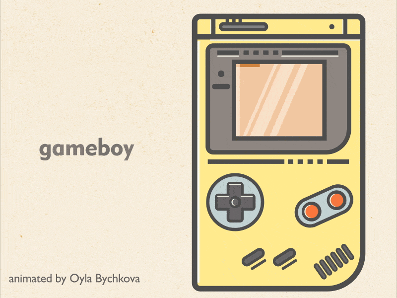 Gameboy animation 2danimation after effect animation gameboy schoolofmotion