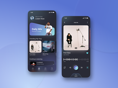 Music Player App app debut design dribbbledebut mobile music ui ux web design
