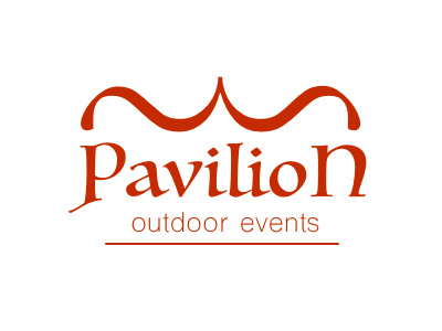 Pavilion Logo design events logo outdoor pavilion
