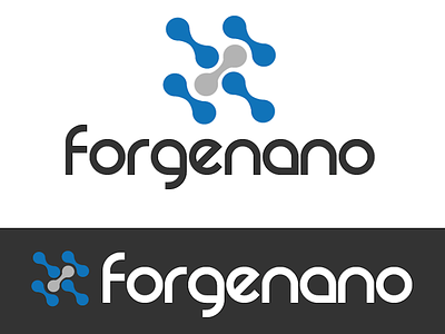 Forgenano blue forge gray grey logo nano