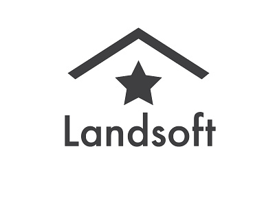 Landsoft logo design icon logo real estate typography vietnam