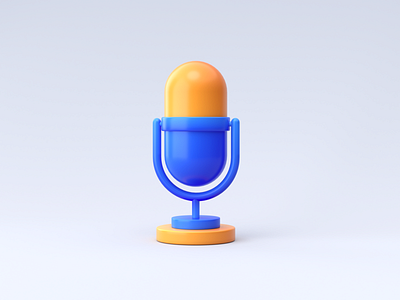 Microphone 3D Icon