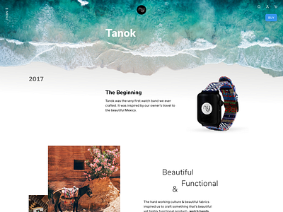 Tanok - Nyloon Watch Band craft interaction design mexico nyloon ui ux watch band web design