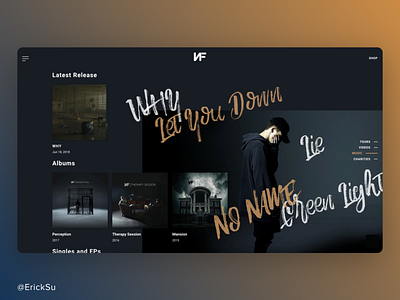 NF design hand lettering illustration interaction design nf ui ux uxui web design webdesign