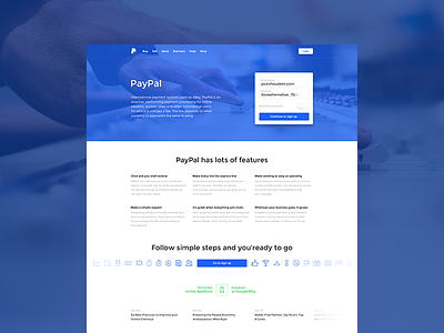 PayPal Site Redesign buttons form landing landing page paypal redesign site webdesign