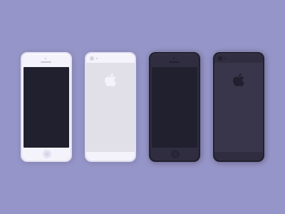 Tiny Iphone black icon iphone purple small tiny white