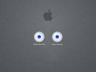 My login screen is staring at me! eyes login mac staring