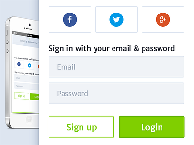 Remindiing Mobile Login login remindiing sign up social