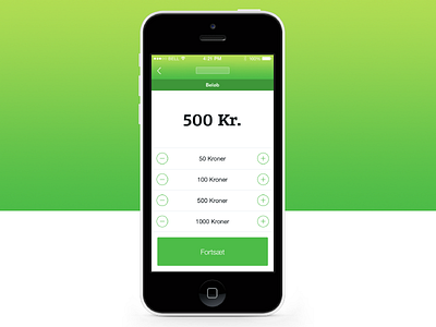 Choose amount add amount android ios mobile pay plus minus subtract