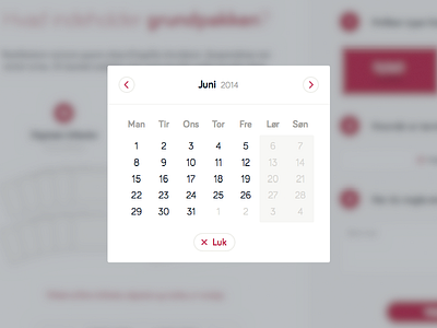 Bright Memories - Datepicker calender date picker simple