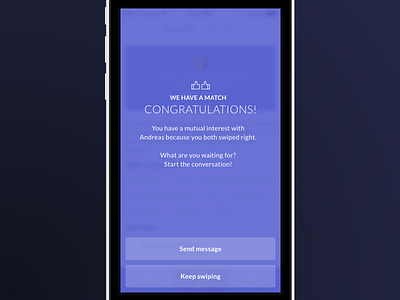 Networkr - Match! blur cta ios match mobile networkr overlay popup