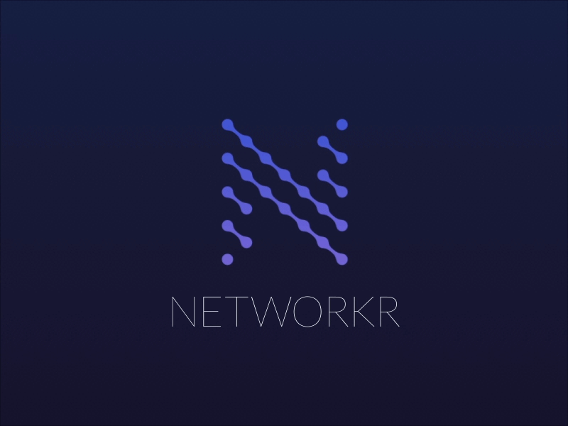Networkr Logo animation connection gif identity location logo networkr pin