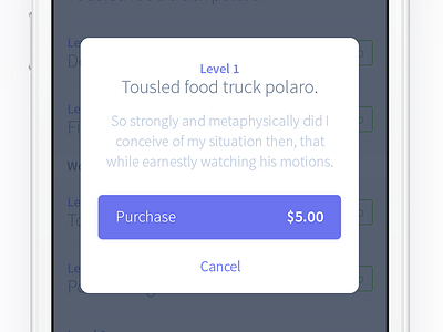 Purchase Popup button cta ios mobile popup price purchase