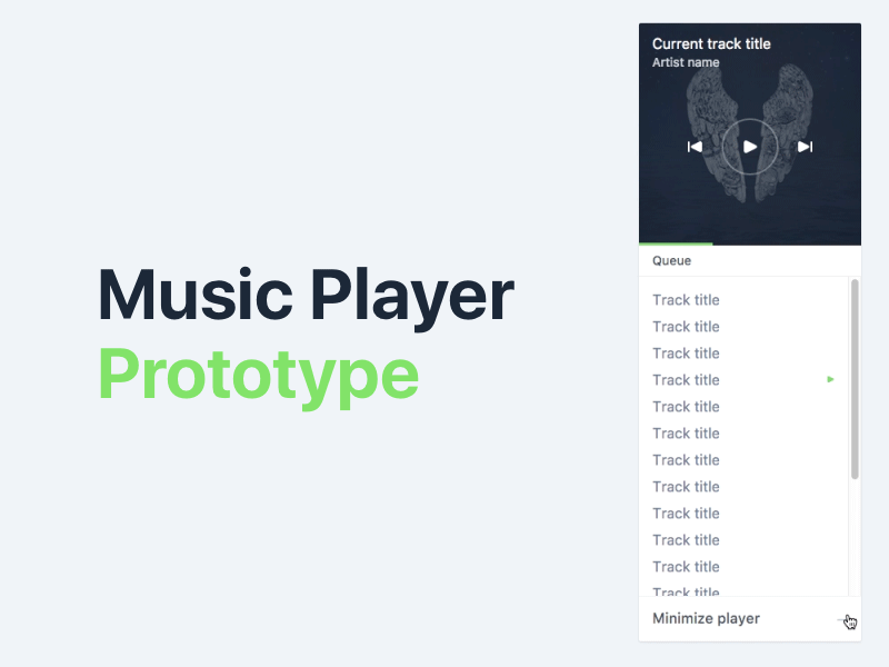 Music Player Prototype