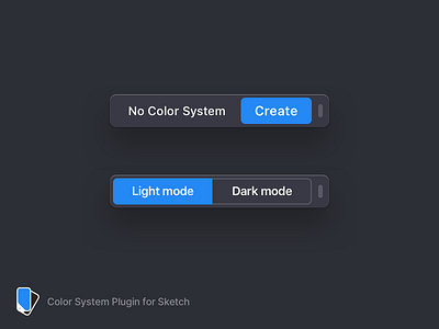 Using the Color System Plugin to design the Color System Plugin dark darkmode light lightmode macos mode plugin sketch ui