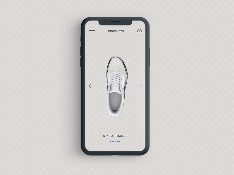 product page 3d basic cinema4d daily ui daily ui day 12 ecommerce minimal nike shoes shopping ui