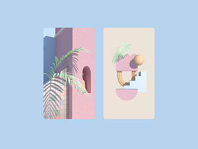 ✨sf inspired bbs ✨ 3d 3d illustration c4d cinema4d cute illustration pastel san francisco sf shapes