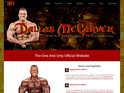 IFBB Pro Dallas Mccarver css custom wordpress website html wordpress