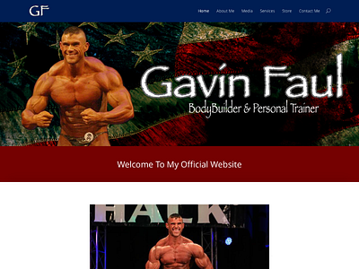 Bodybuilder Gavin Faul css custom wordpress website html wordpress