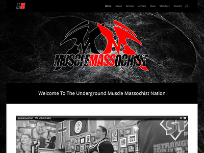 Muscle Massochist css custom wordpress website html wordpress