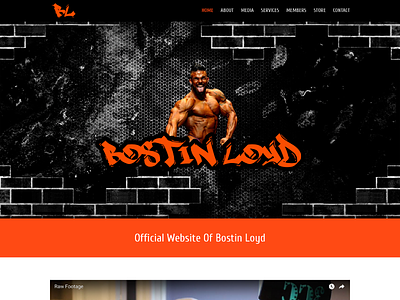 Bodybuilder Bostin Loyd css custom html website wordpress
