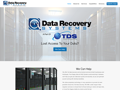 Data Recovery Systems css custom wordpress website html wordpress