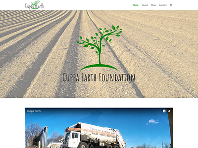 Cuppa Earth css custom wordpress website html wordpress