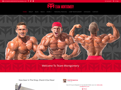 IFBB Pro Cody Montgomery css custom wordpress website html wordpress