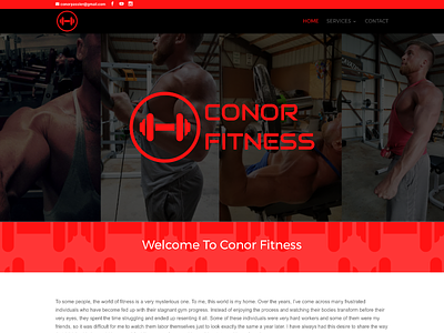 Conor Fitness css custom wordpress website html wordpress