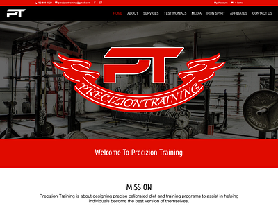 Precizion Training css custom wordpress website html wordpress