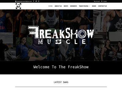 Freakshow Muscle css custom wordpress website html wordpress
